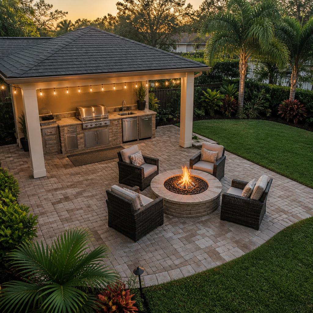Social Gas Firepit Lounge