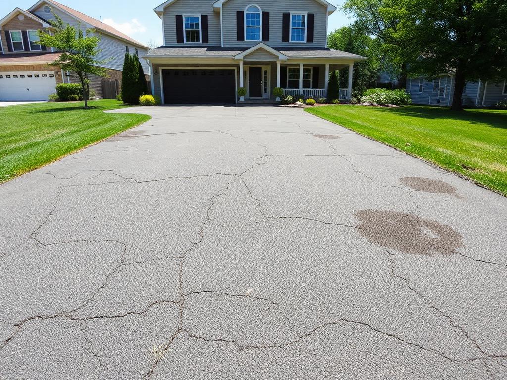 Before — Contemporary Paver Driveway
